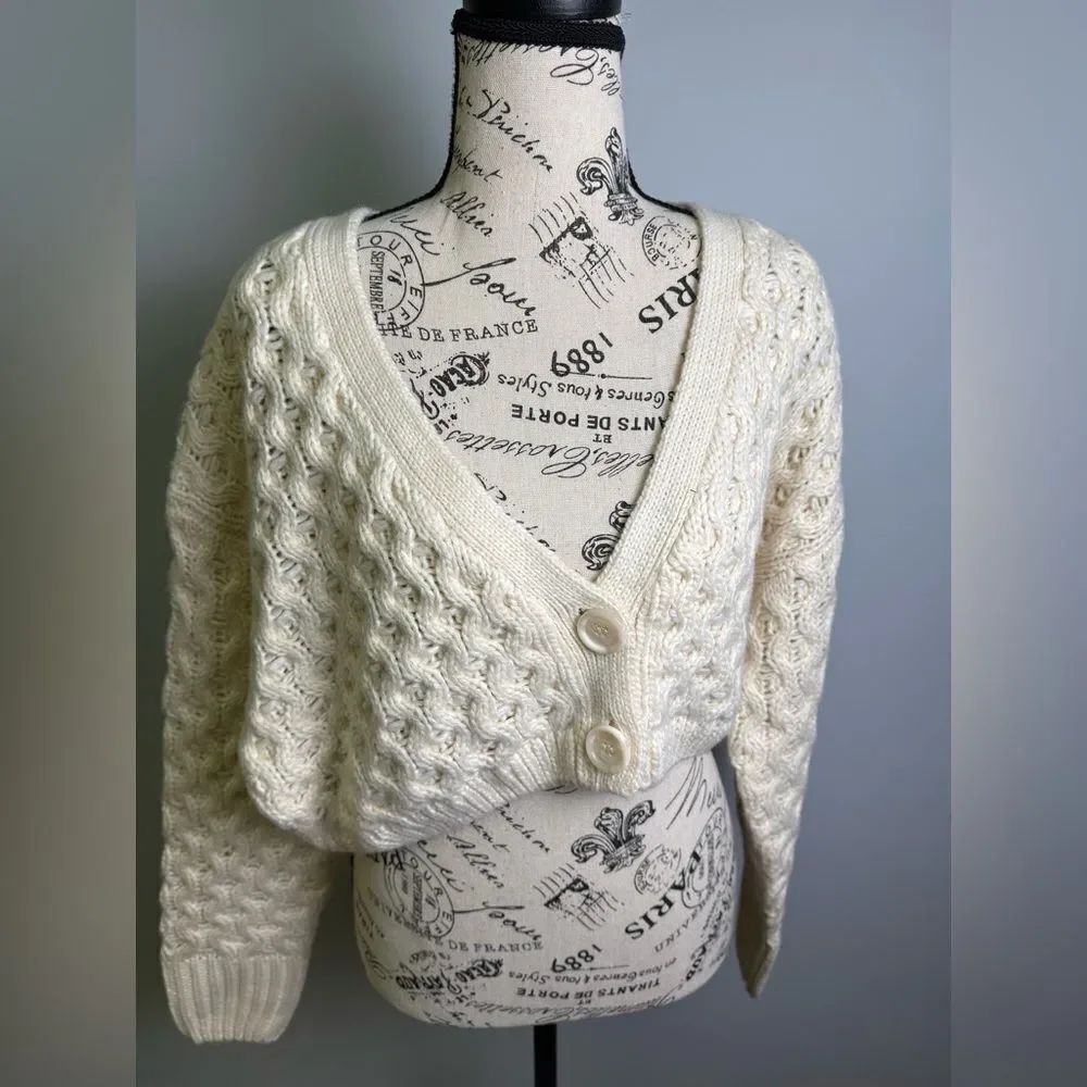 Finders Keepers Mabel Knit Wool blend Cardigan NWT Size 0-2